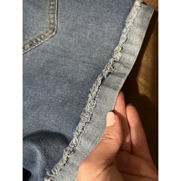 Women’s Large Maternity Shorts Stretch Denim Over The Belly Full Panel - Picture 5 of 5